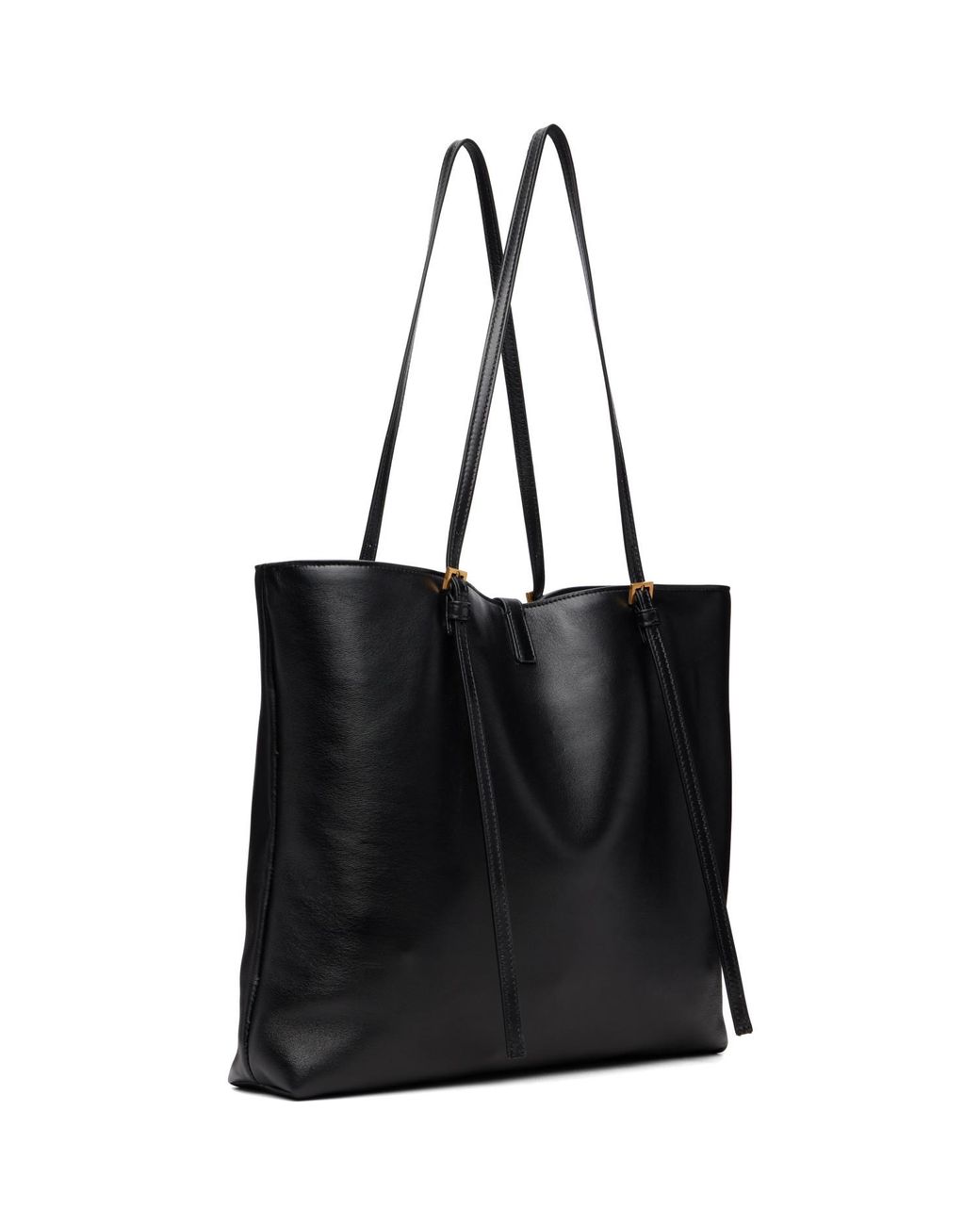 Versace Black Lamb Leather Small Tote