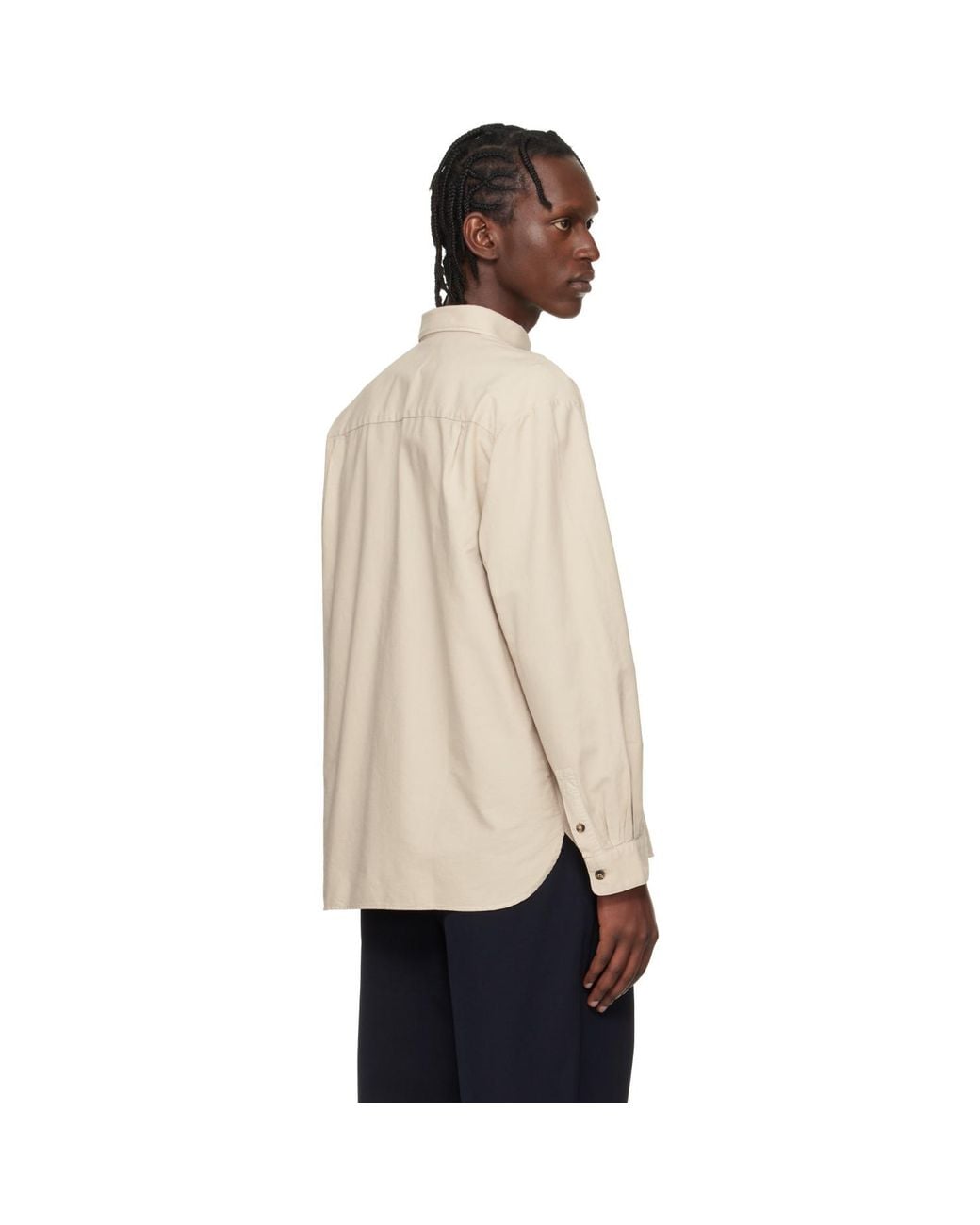 A.P.C. Natural Mateo Logo Shirt for men