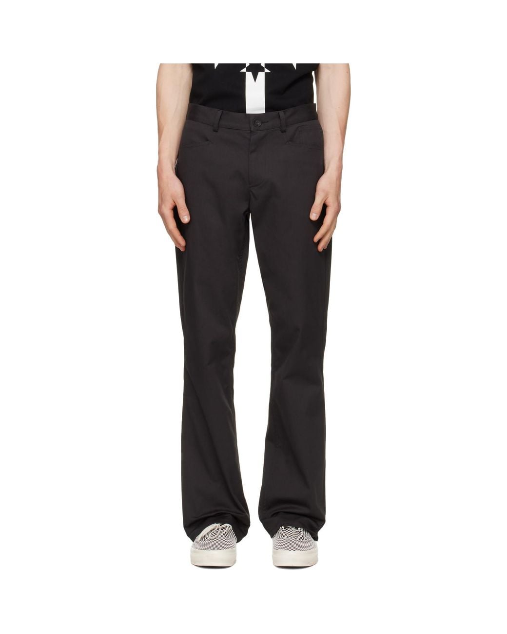 JKEEFER Black Corey Bootcut Trousers for men