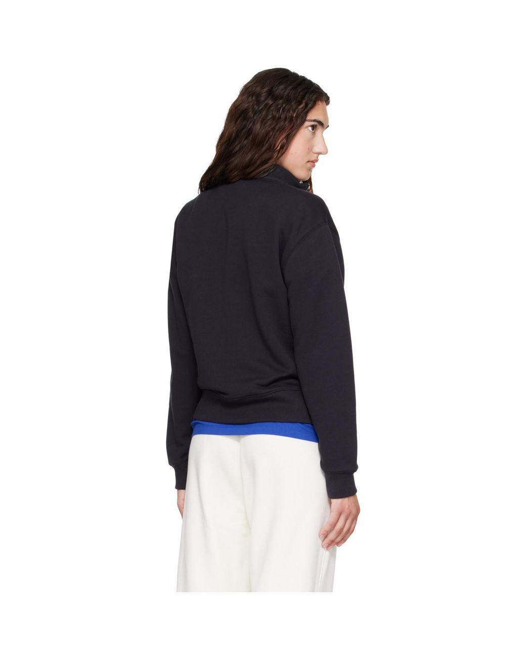 Literary Sport Blue Jane Quarter Zip Sweatshirt