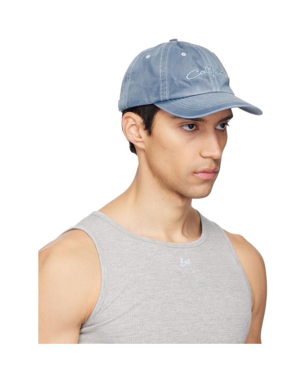 ERL Gray 'California' Cap for men