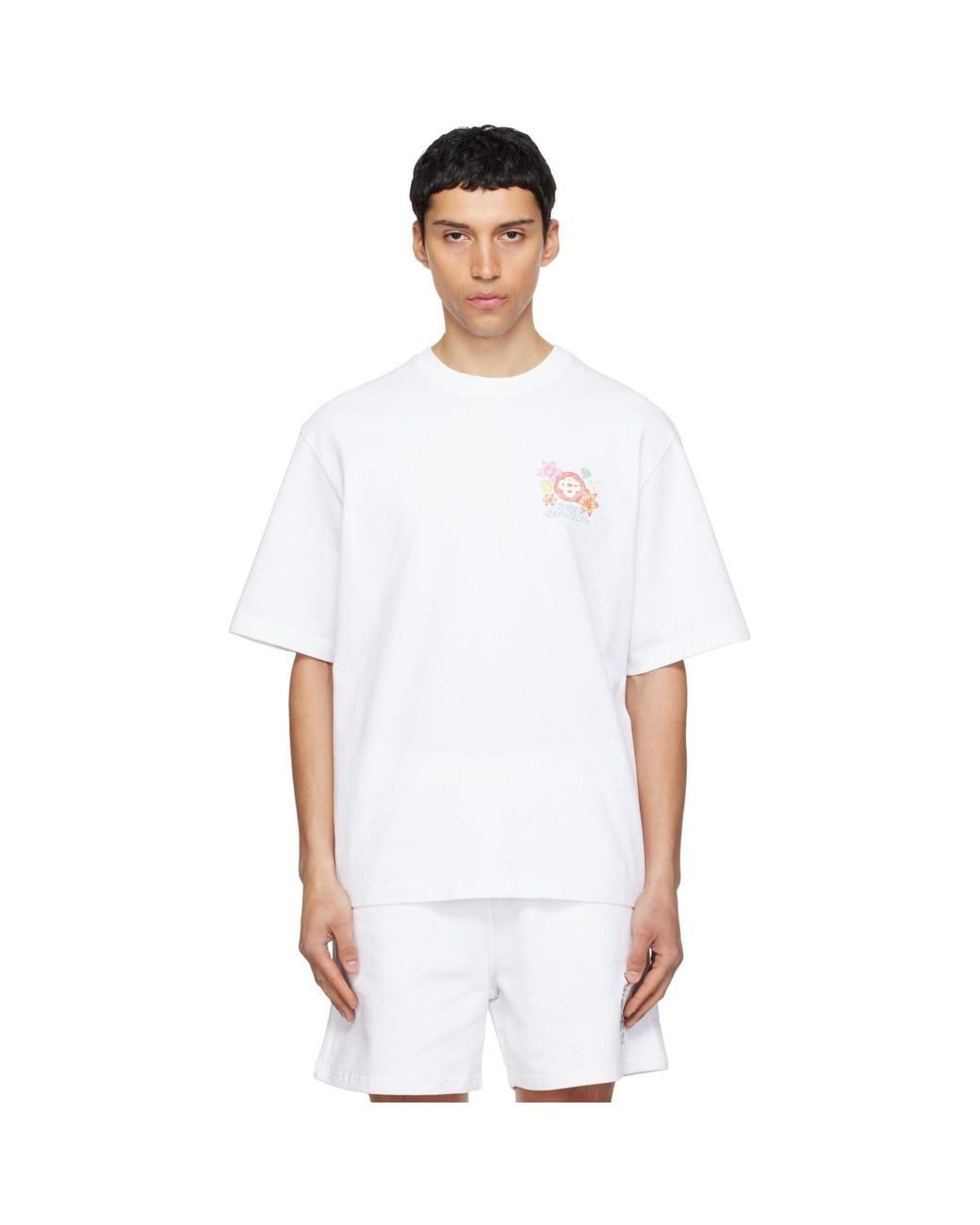 Casablanca White Collage D'Icônes Graphique T-Shirt for men