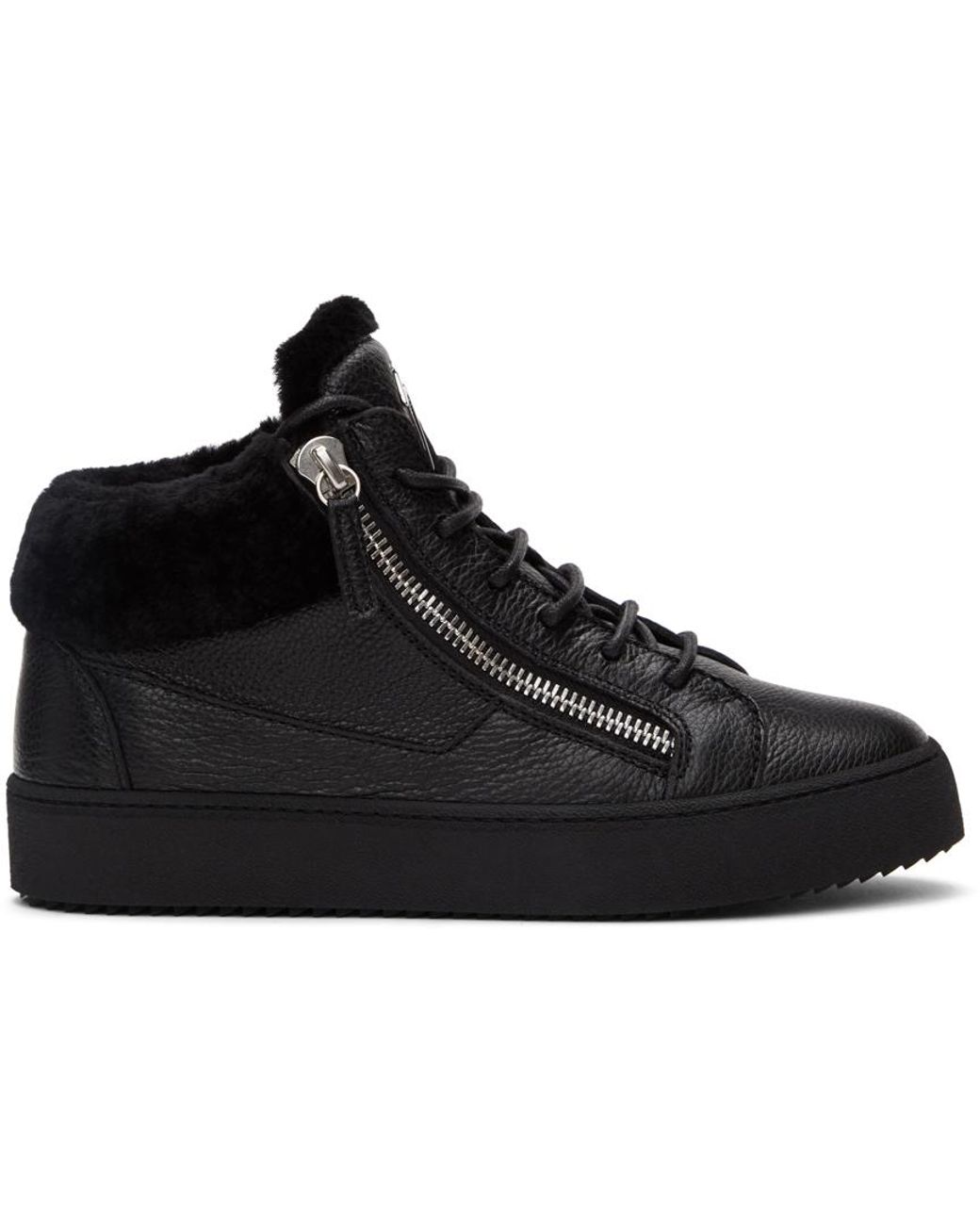 Giuseppe Zanotti Leather Arena May London Sneakers in Black for 