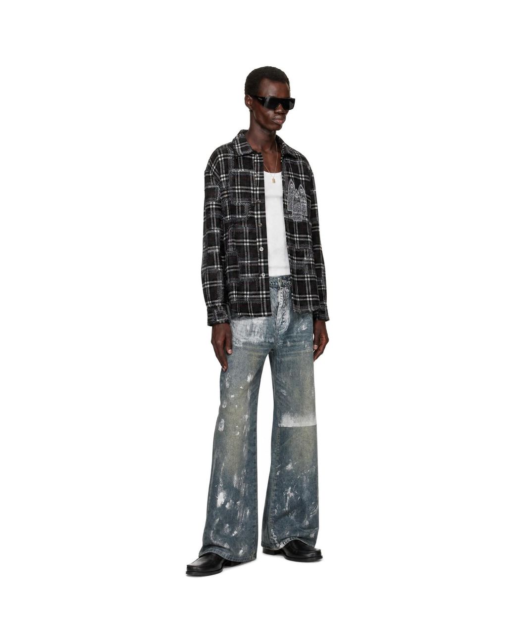 Who Decides War Black Syndicated Flannel Shirt for men