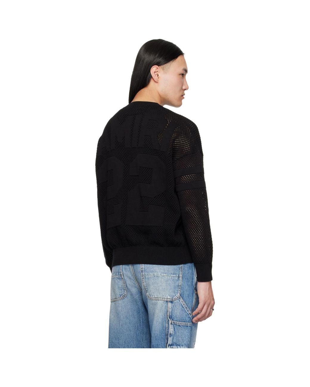 Amiri Black 22' Crewneck Sweater for men
