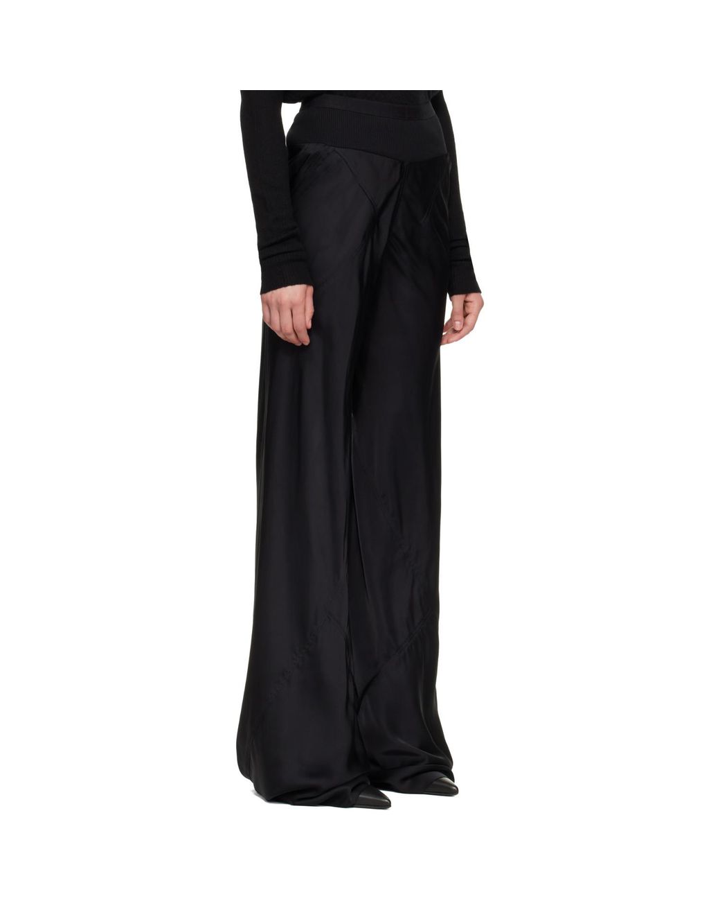 Rick Owens Black Tower Bias Trousers