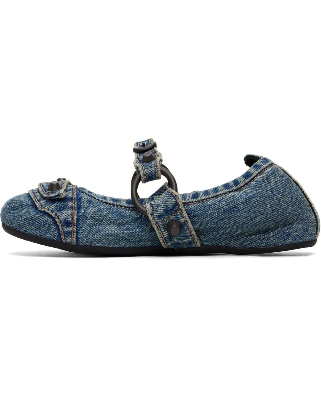 Balenciaga Blue City Ballerina Flats