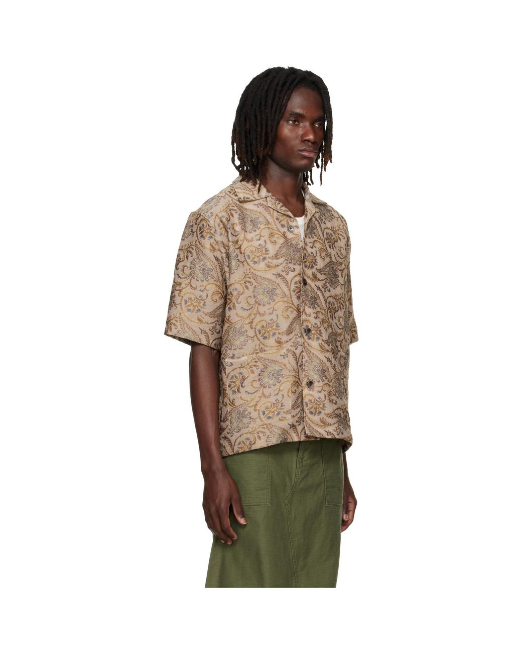 Needles Multicolor Paisley Jacquard Cabana Shirt for men