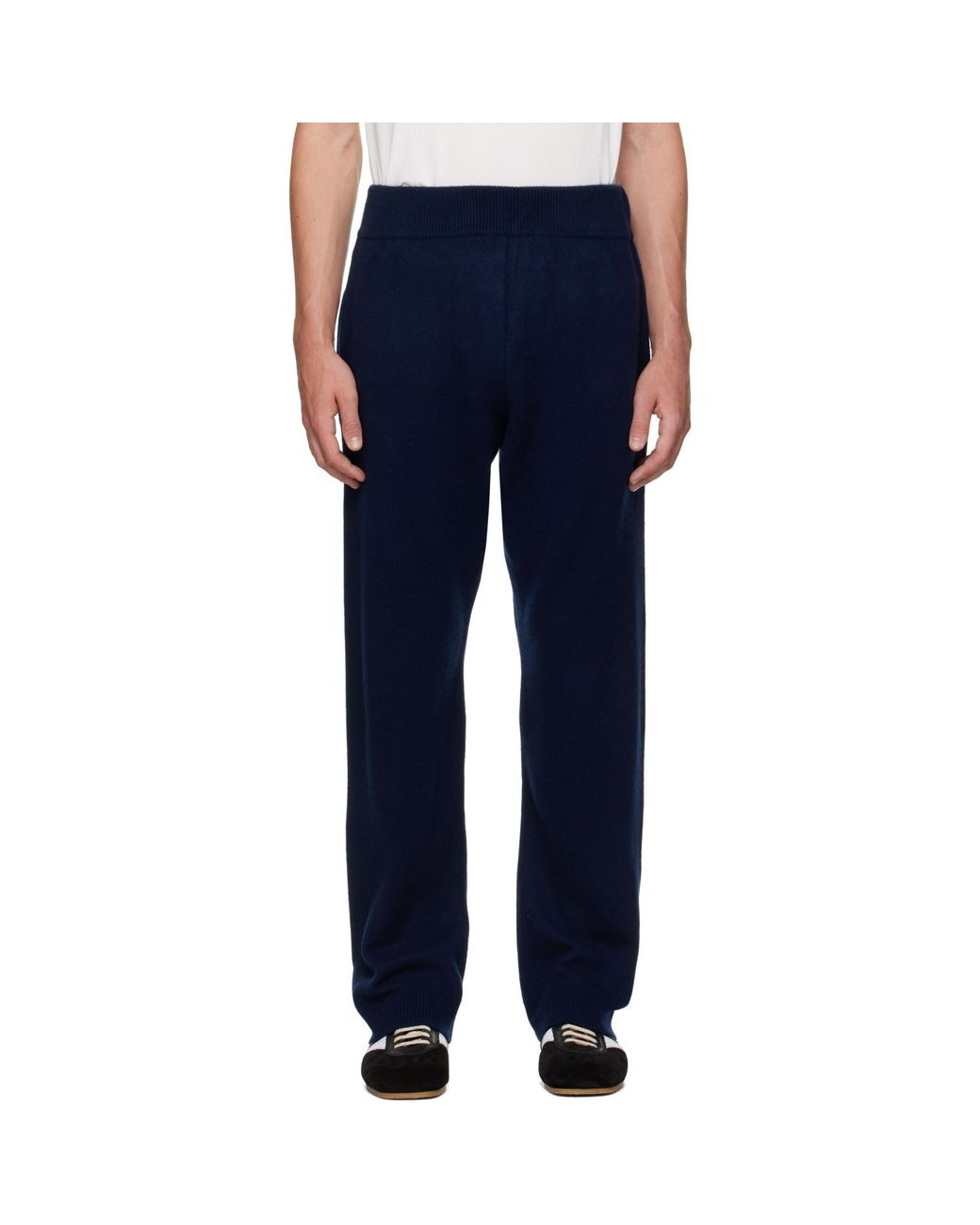 Entire studios Blue Knit Cashmere Sweatpants for men