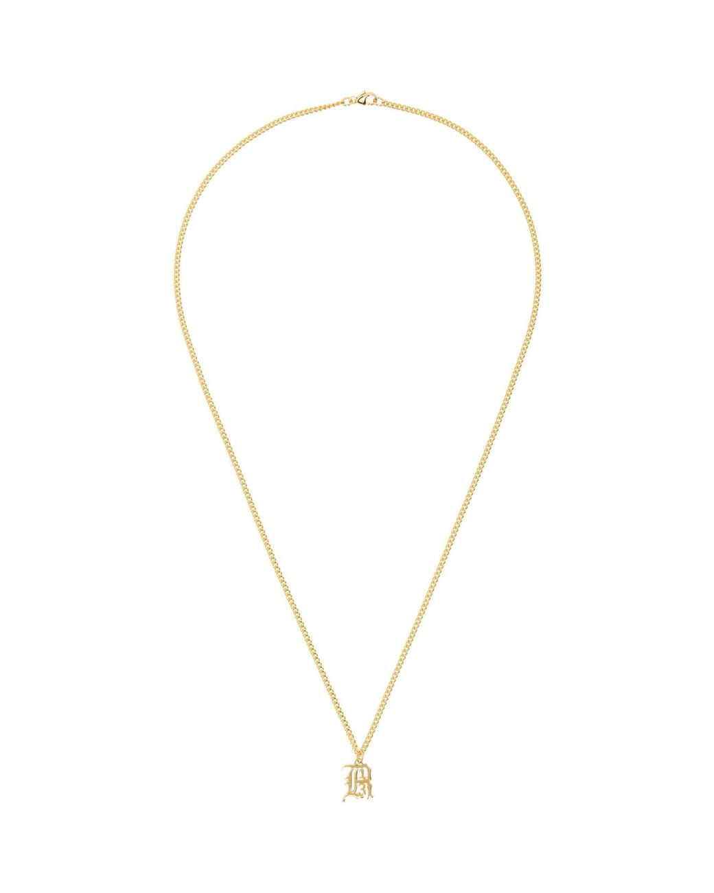 R13 Metallic Pendant Chain Necklace