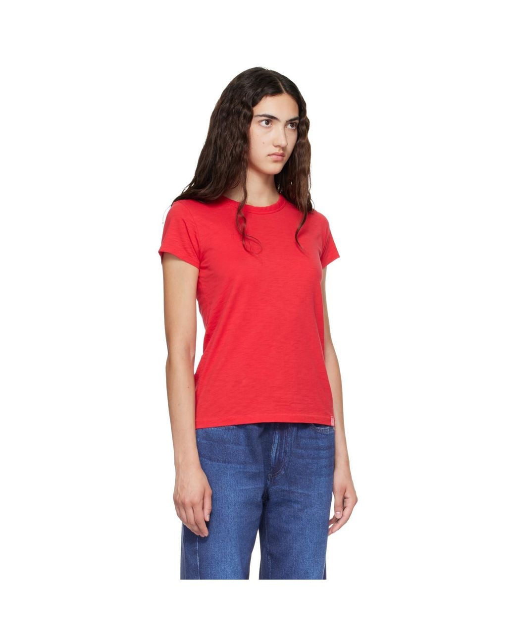 Rag & Bone Red 'The Slub' T-Shirt