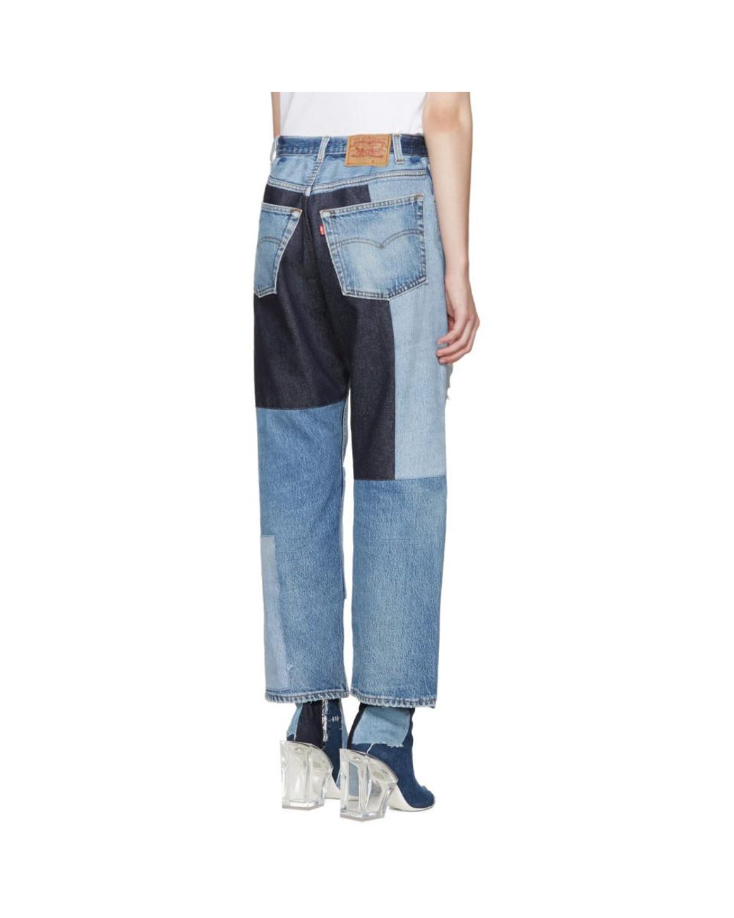 Virgil Abloh Denim Blue Patchwork 