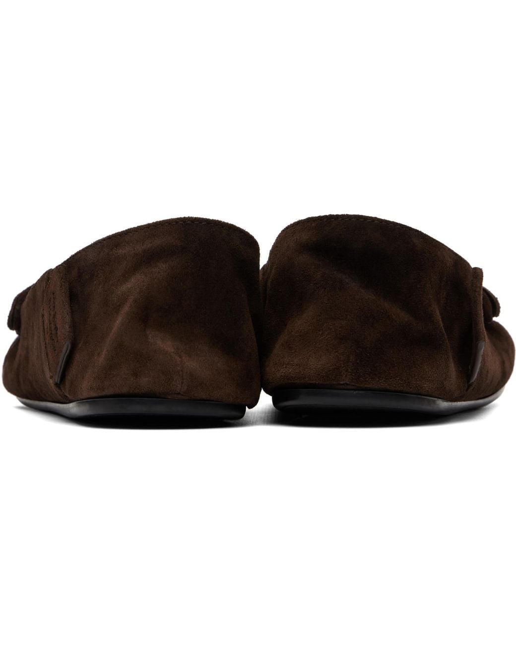 Acne Black Suede Saddle Loafers for men