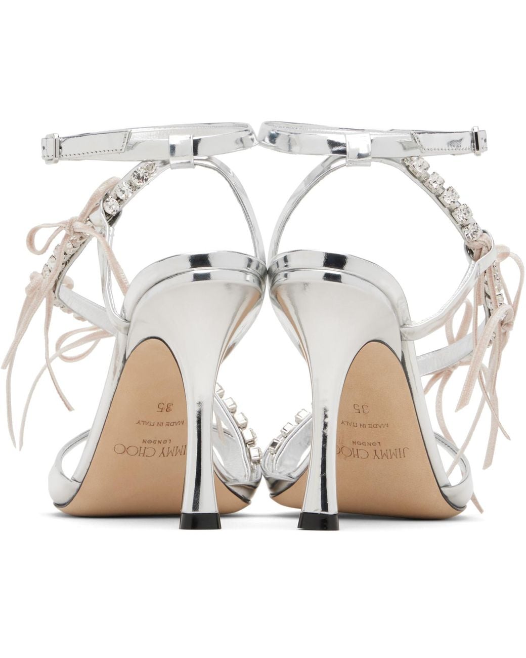 Jimmy Choo Black Lula 100 Heeled Sandals