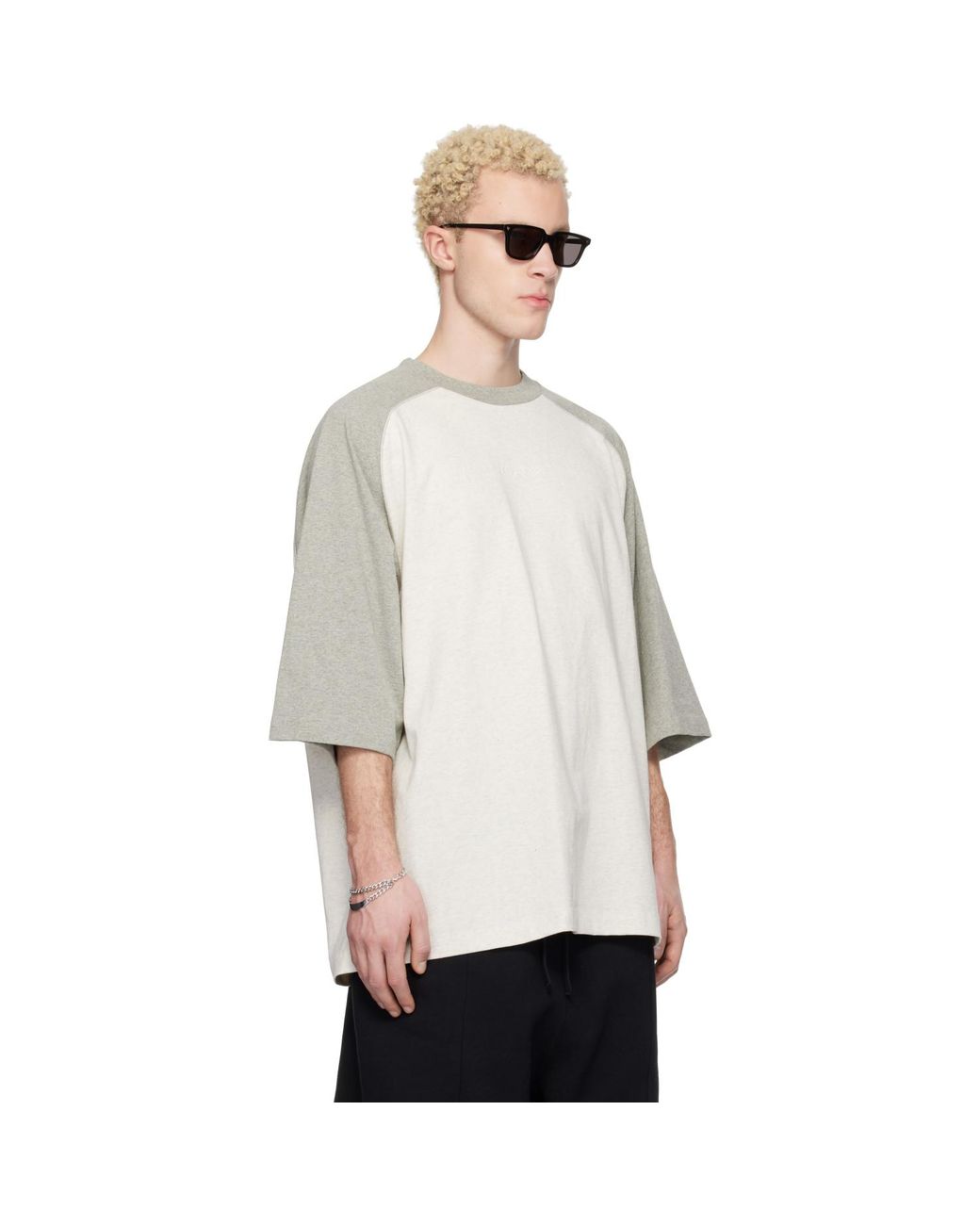 Fear Of God White Off- & Signature Baseball T-Shirt for men