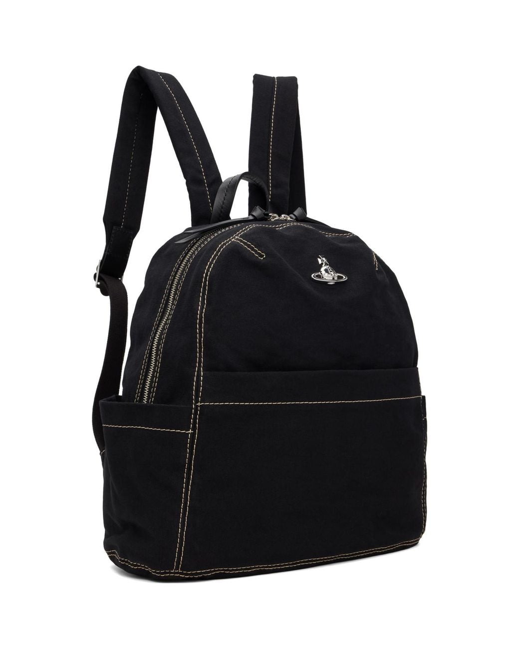 Vivienne Westwood Black George Medium Backpack for men