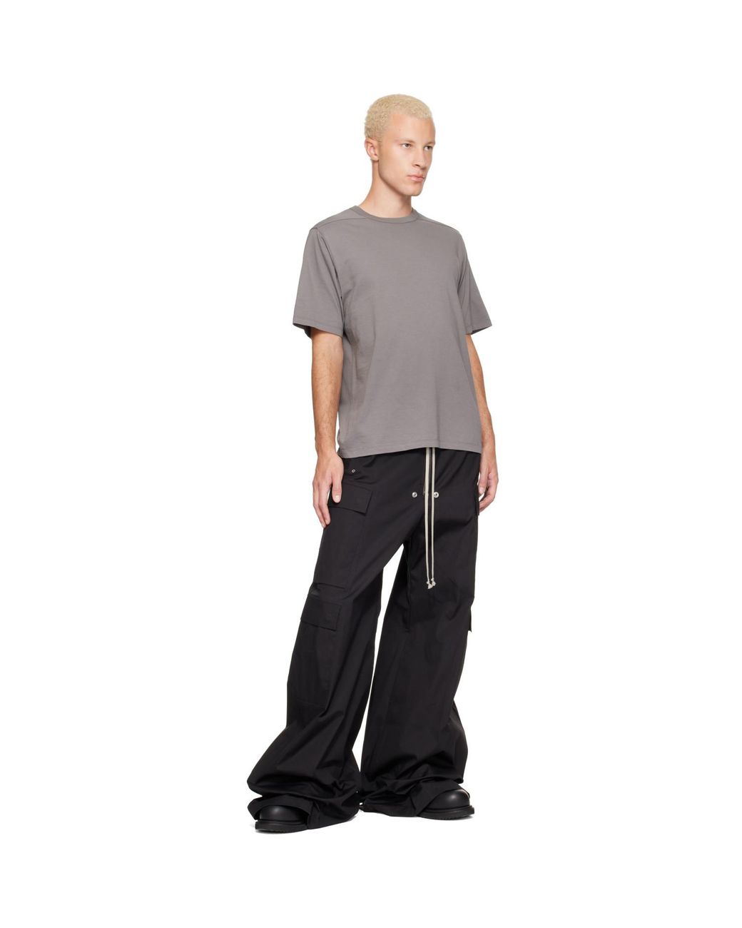 Rick Owens Gray Tower Brad T-Shirt for men