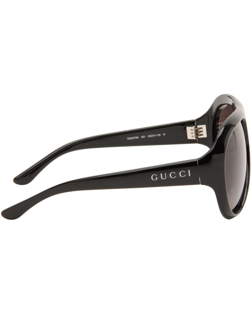 Gucci Gray Pilot Frame Sunglasses