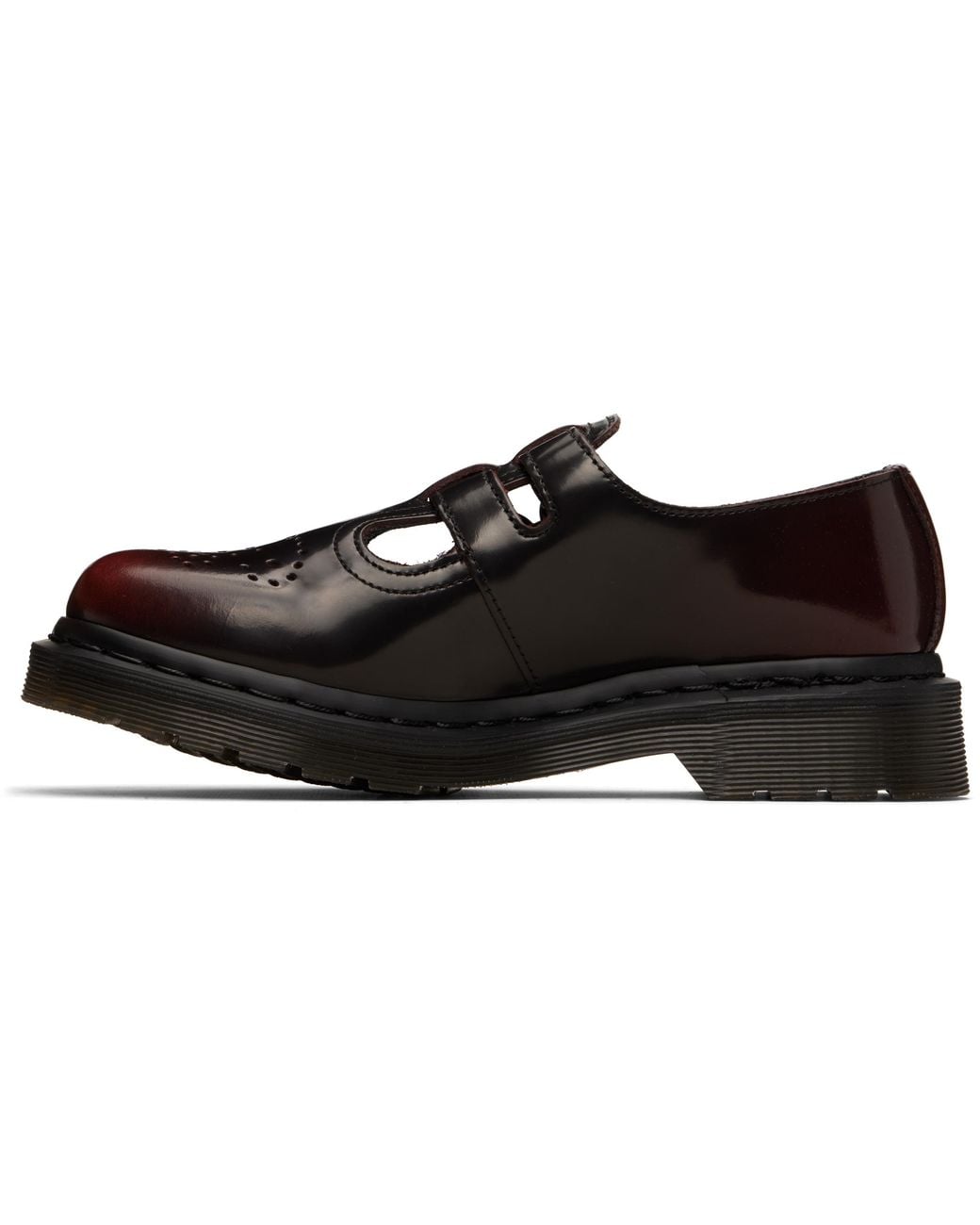 Dr. Martens Black Burgundy 8065 Mary Jane Loafers