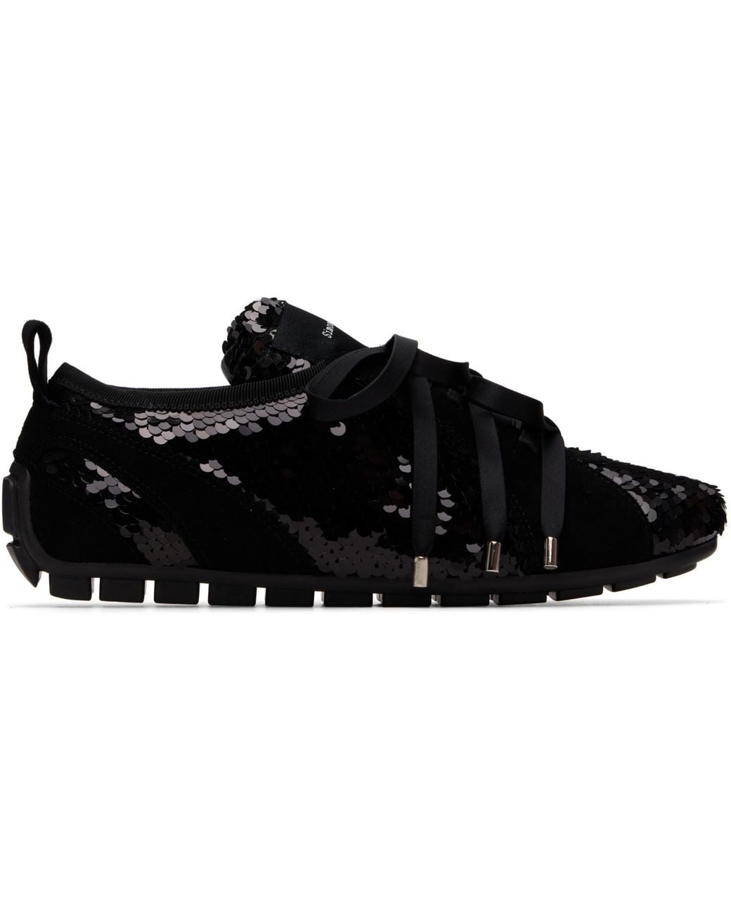 Simone Rocha Black Ballerina Grip Trainer Sneakers