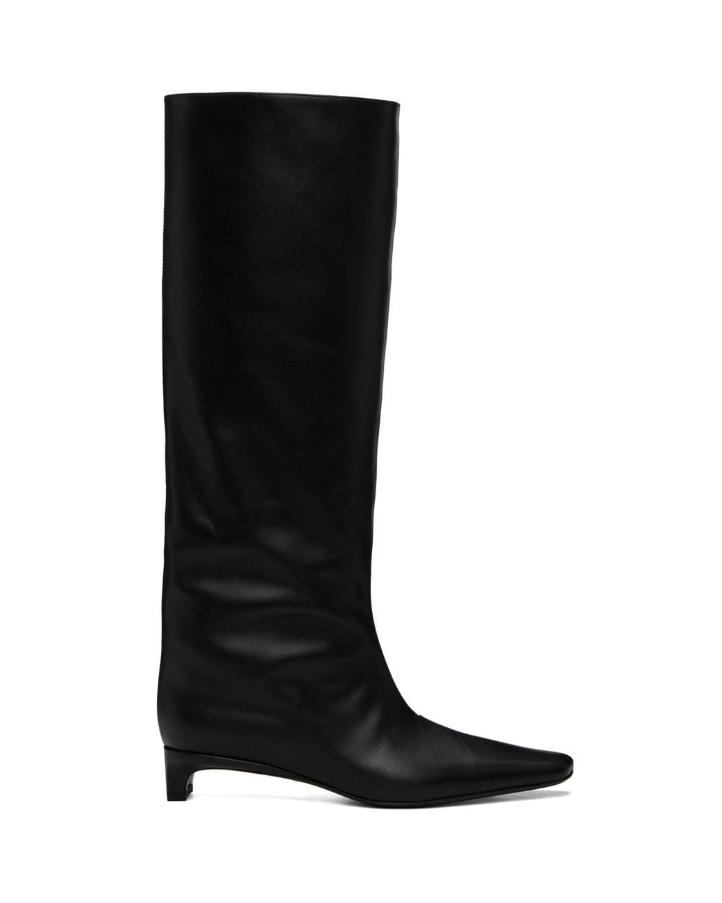 Loulou de Saison Black Haven Lds Kitten Heel Tall Boots