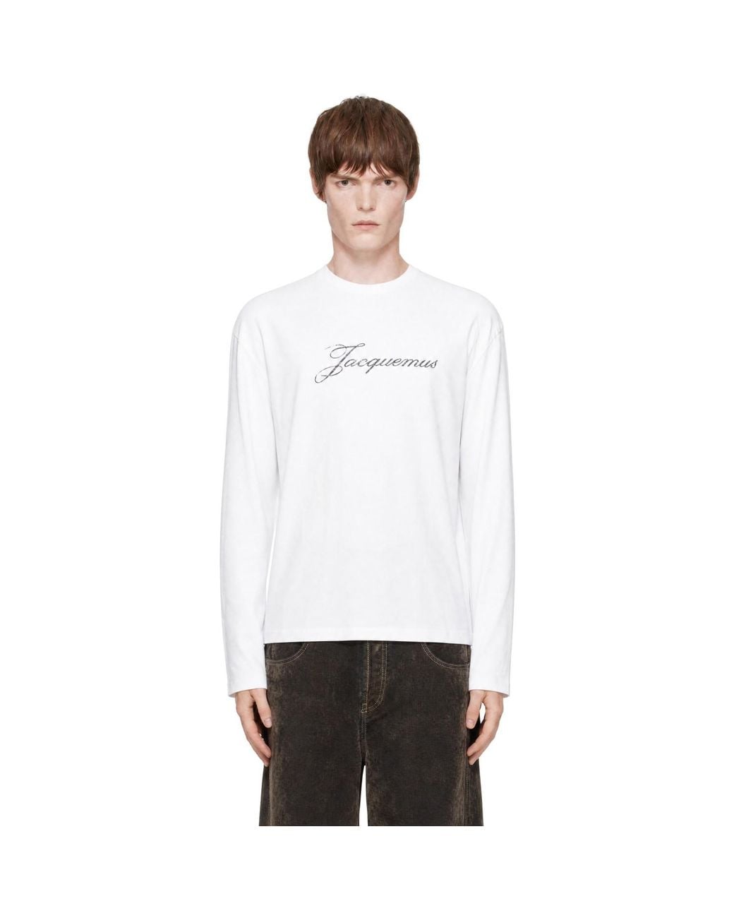 Jacquemus White 'The Long-Sleeve' T-Shirt for men