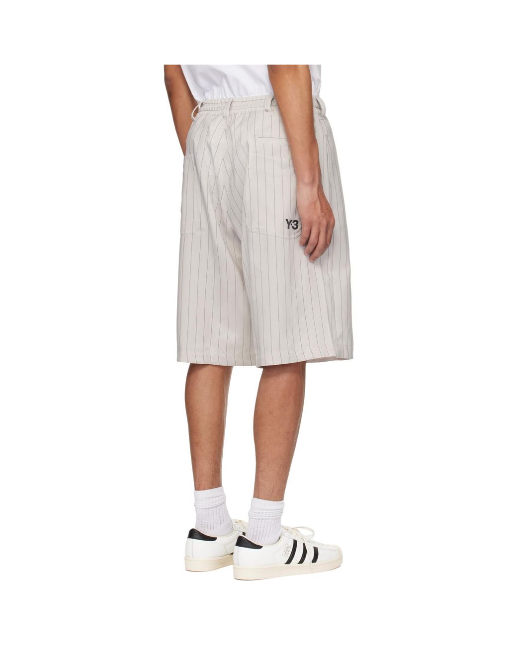 Y-3 Multicolor Pinstripe Sport Uniform Shorts for men
