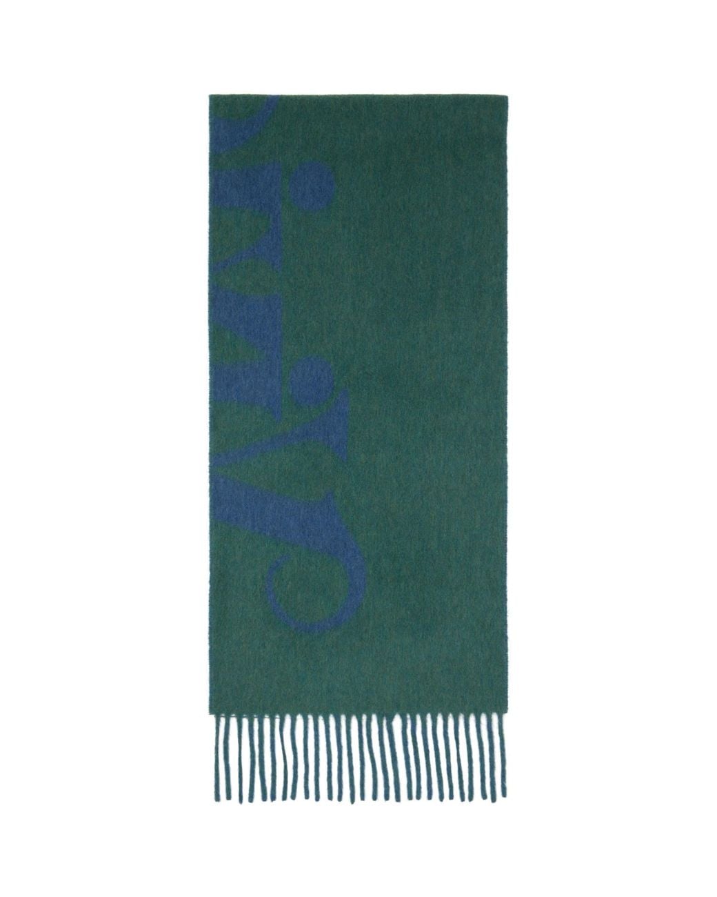 Vivienne Westwood Blue Wool Scarf