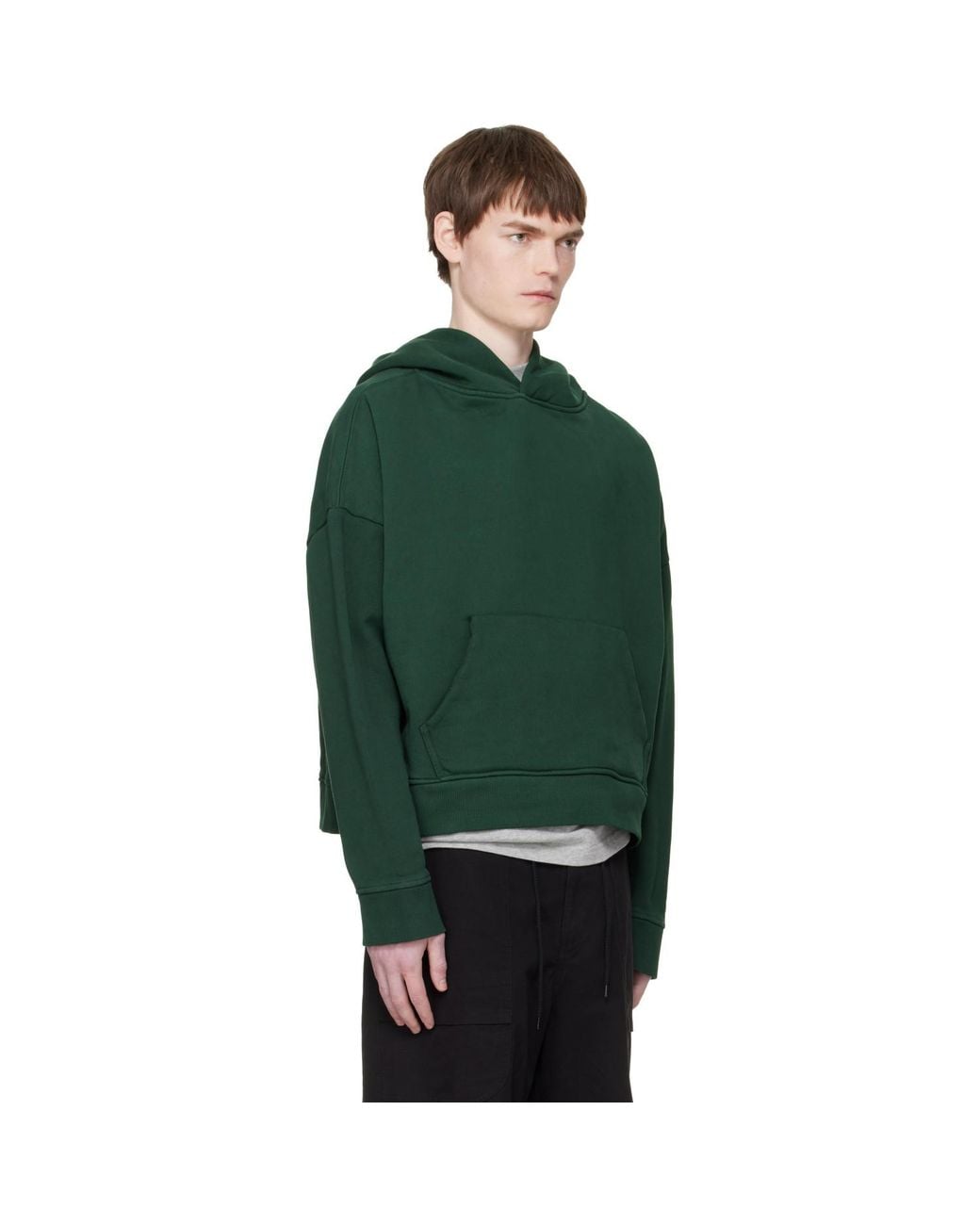 Entire studios Green Heavy Hoodie for men
