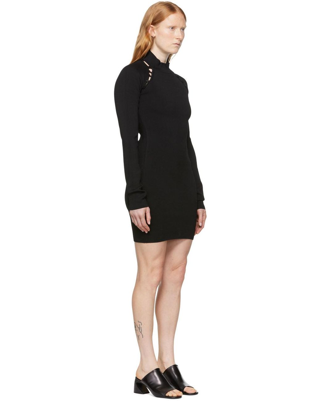 Nanushka Black Ilona Minidress