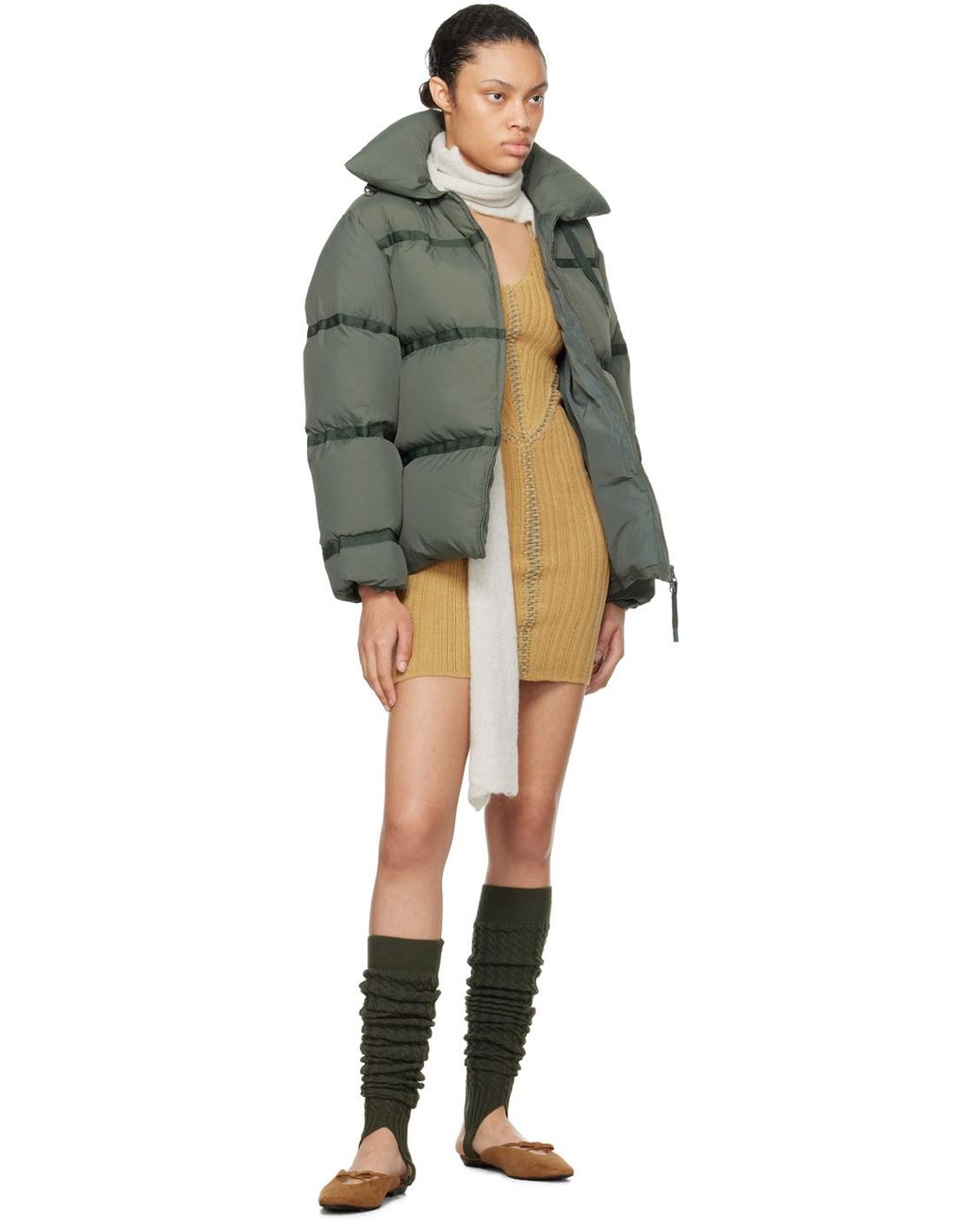 Paloma Wool Lilian Down Jacket in Green | Lyst Australia