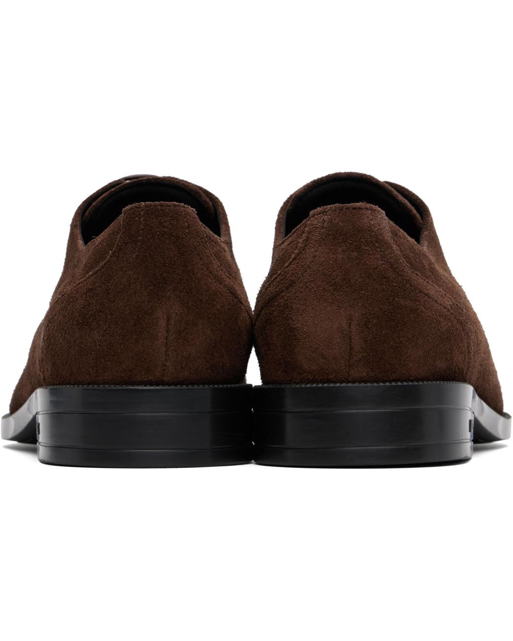 Boss Brown Suede Derbys for men