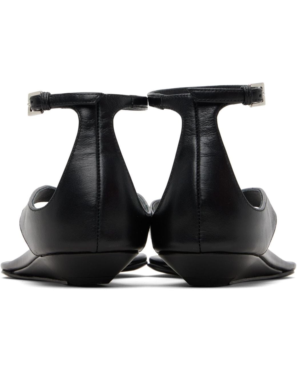 Loulou de Saison Black Zio Flip Flop Sandals