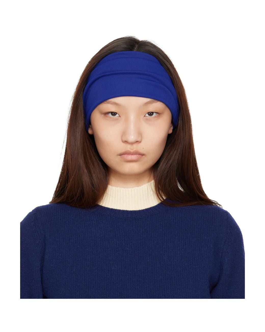 Lanvin Blue Grosgrain Headband