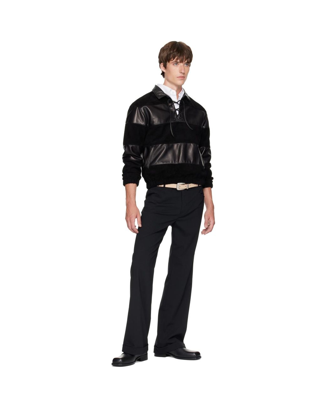 mfpen Black Event Derbys for men