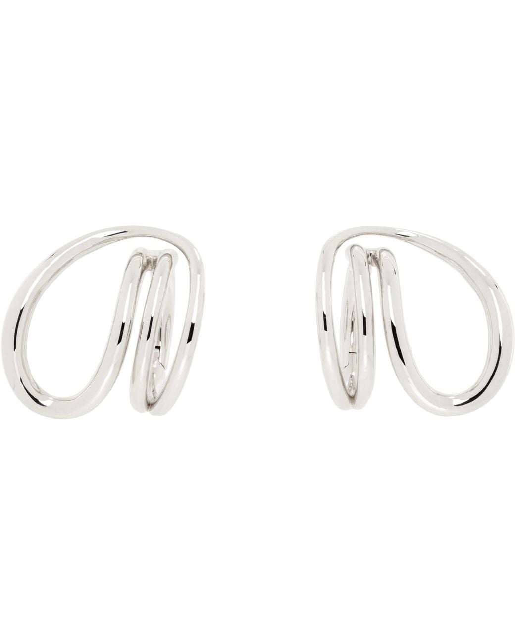 C.Chesnais Metallic Round Trip Earrings
