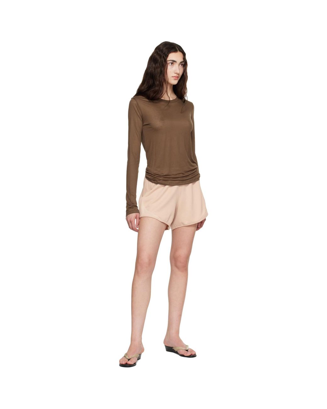 Baserange Brown Long Sleeve T-Shirt