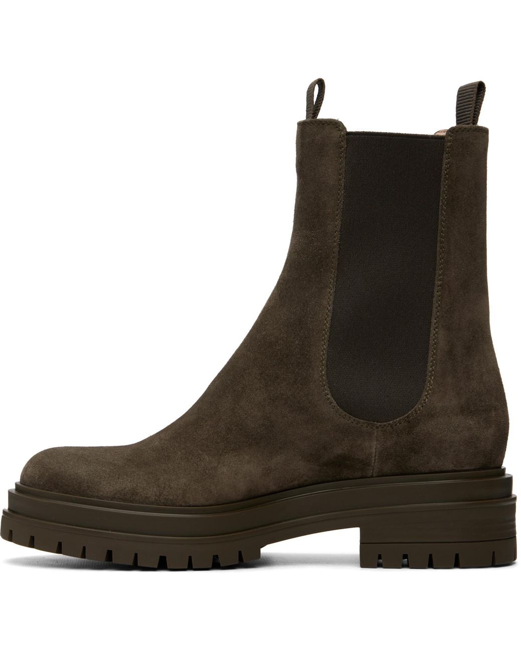 Gianvito Rossi Brown Khaki Chester Boots