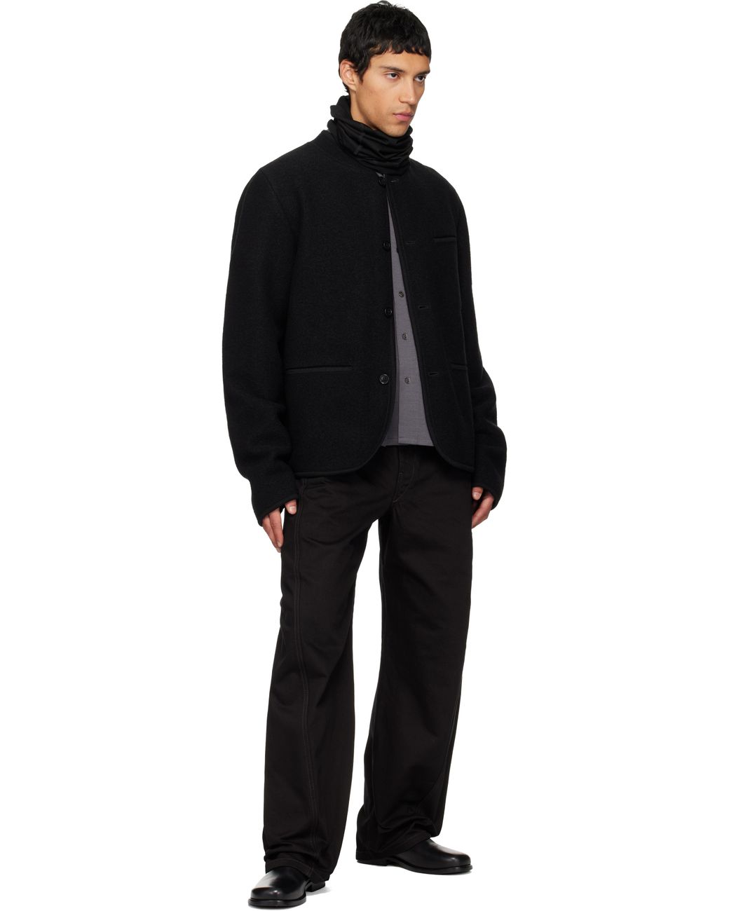 Rier Black Walker Jacket for men