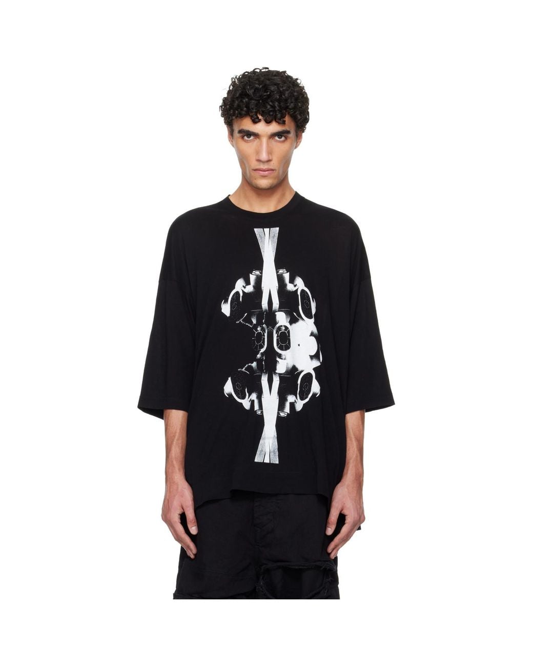 Julius Black Numinous Print Over T-Shirt for men
