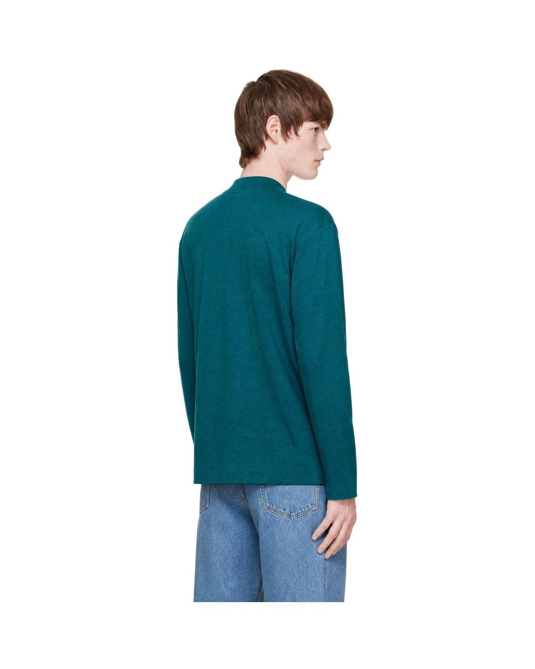 Dries Van Noten Green Long Sleeve T-Shirt for men