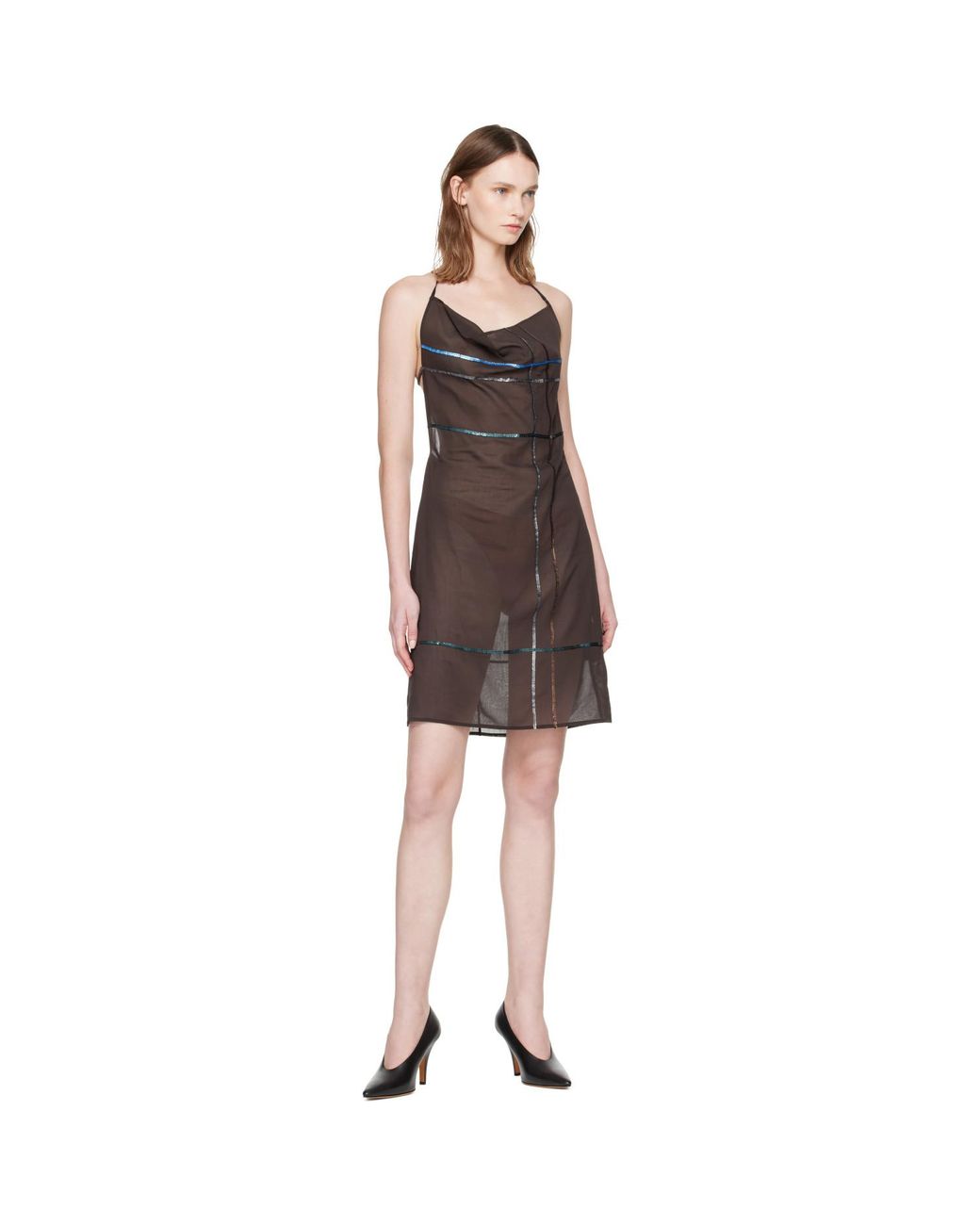 Paloma Wool Brown Senda Minidress