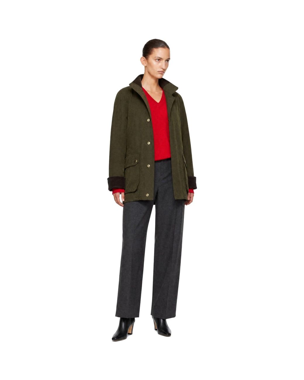 DUNST Green Waxed Cotton Hunting Jacket