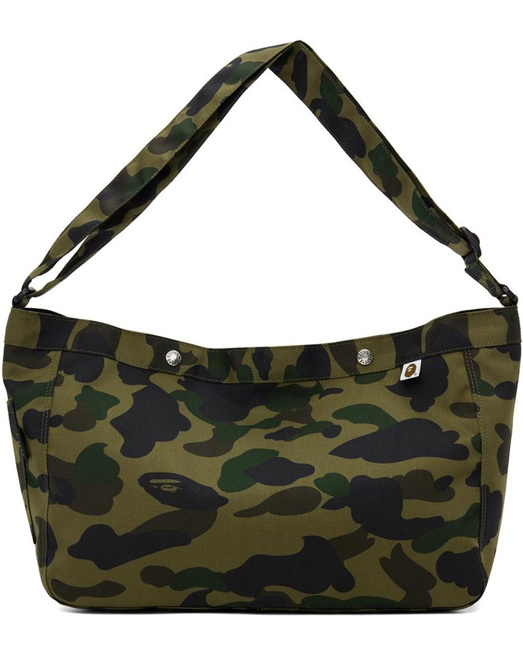 A Bathing Ape Khaki 1st Camo Cordura Bag in Black for Men | Lyst