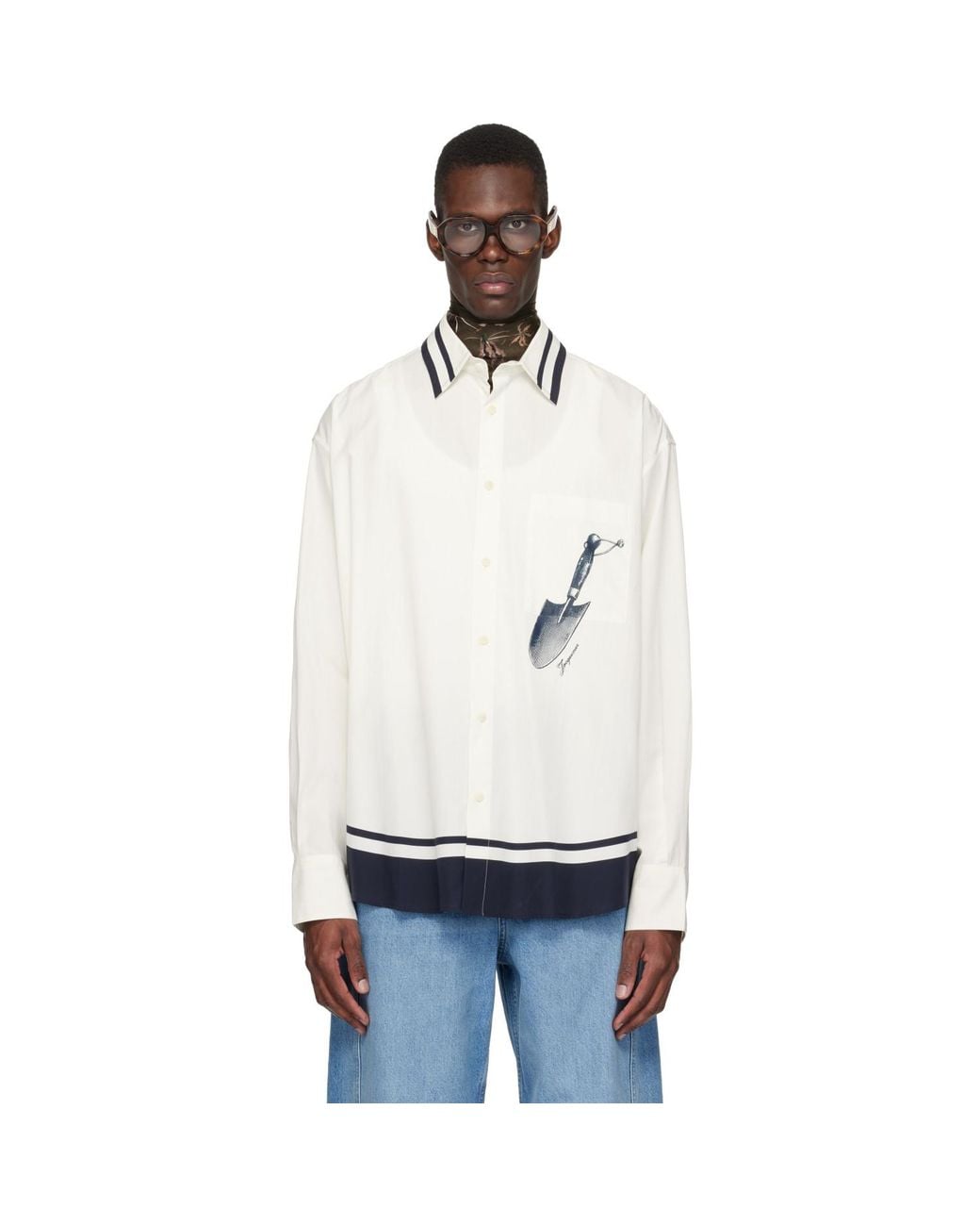 Jacquemus Black Off- 'The Camargue' Shirt for men