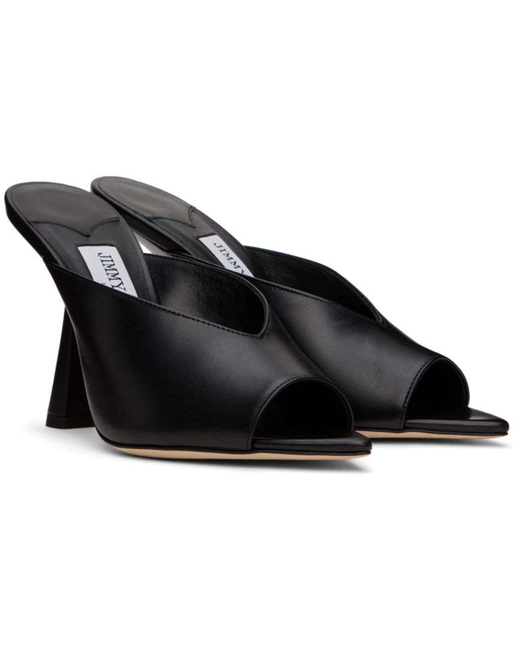 Jimmy Choo Maryanne 100 Heeled Sandals in Black | Lyst