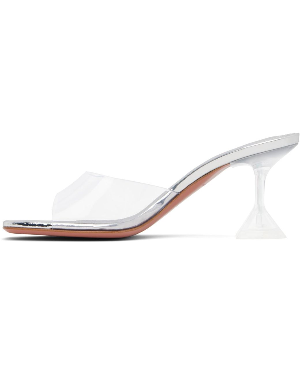 AMINA MUADDI Black Lupita Glass Slipper 70 Heeled Sandals