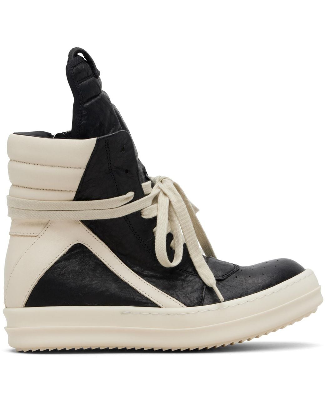 Rick Owens Black Temple Geobasket Sneakers