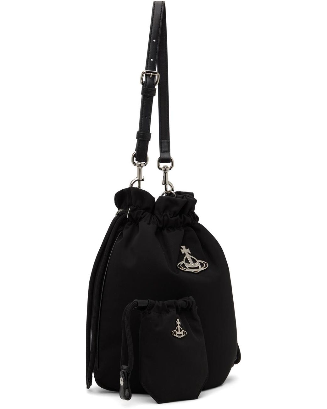 メンズ Vivienne Westwood Re-nylon ドローストリング ポーチ