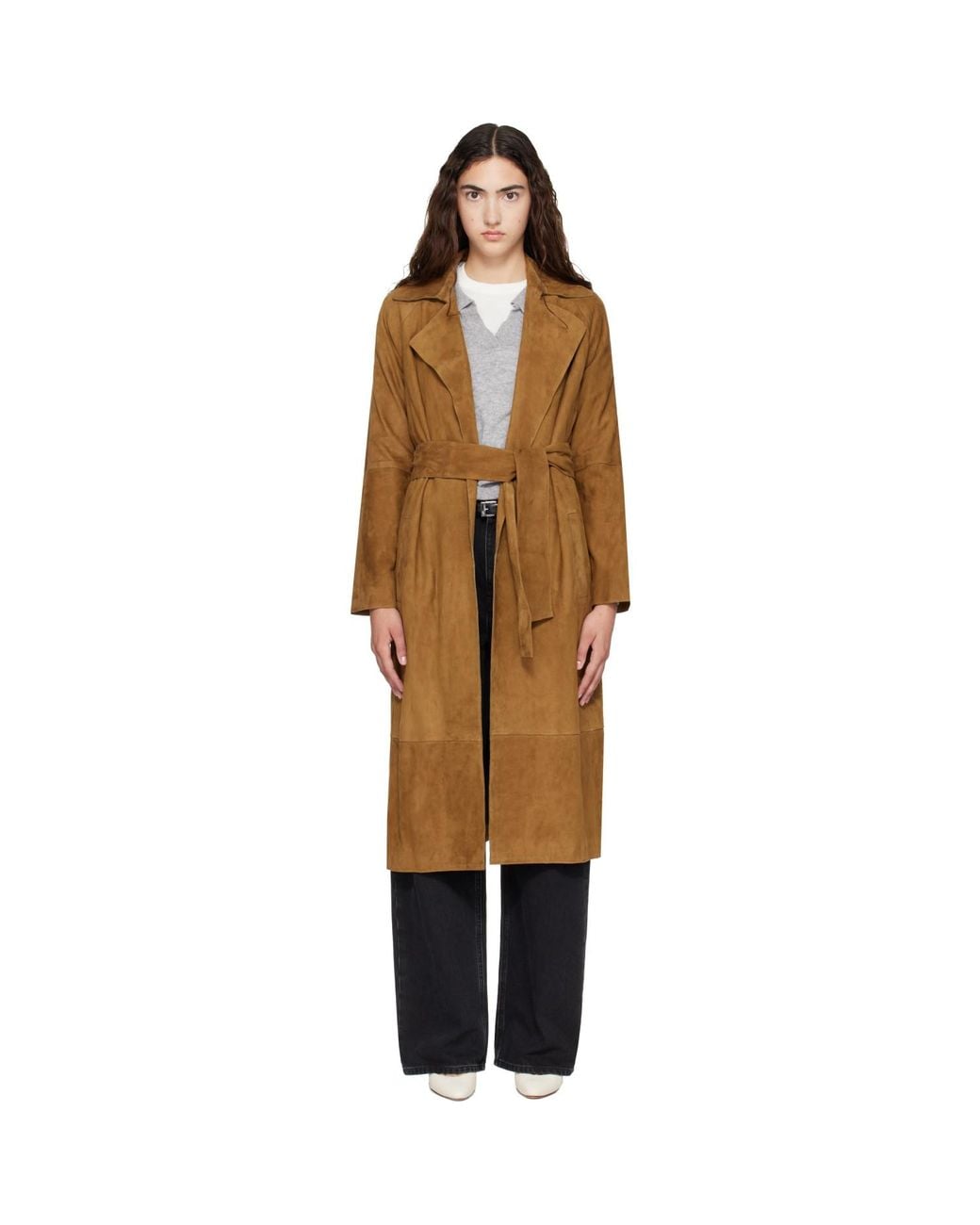 Arma Metallic Tan Yava Suede Jacket